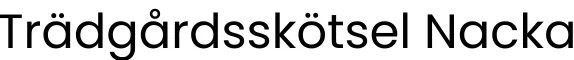 Trädgårdsskötsel Nacka logga